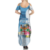 Fiji Day Family Matching Summer Maxi Dress and Hawaiian Shirt Proud To Be Fijian LT05 - Polynesian Pride