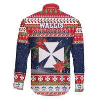 Wallis and Futuna Christmas Family Matching Off Shoulder Short Dress and Hawaiian Shirt Poinsettia Joyeux Noel LT05 - Polynesian Pride