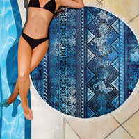 Hawaii Makahiki Turtle Beach Blanket Galaxy Tapa Pattern - Polynesian Pride