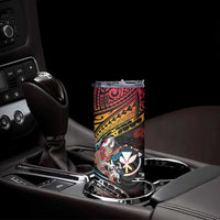 Hawaii And Japan Skinny Tumbler Koi Fish With Kanaka Maoli LT05 - Polynesian Pride