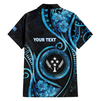 Personalised Kosrae Constitution Day Family Matching Off The Shoulder Long Sleeve Dress and Hawaiian Shirt Ocean Floral Pattern LT05 - Polynesian Pride