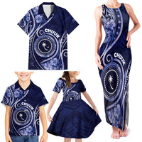 Personalised FSM Chuuk Family Matching Tank Maxi Dress and Hawaiian Shirt Ocean Floral Pattern LT05 - Polynesian Pride