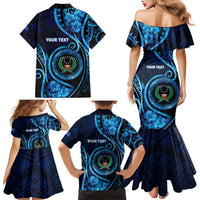 Personalised FSM Pohnpei Family Matching Mermaid Dress and Hawaiian Shirt Ocean Floral Pattern LT05 - Polynesian Pride
