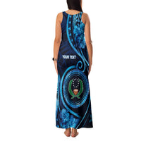 Personalised FSM Pohnpei Family Matching Tank Maxi Dress and Hawaiian Shirt Ocean Floral Pattern LT05 - Polynesian Pride