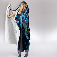 FSM Pohnpei Hooded Blanket Ocean Floral Pattern