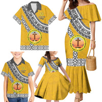 Personalised Anastasis College Family Matching Mermaid Dress and Hawaiian Shirt Tonga Unique Style LT05 - Polynesian Pride
