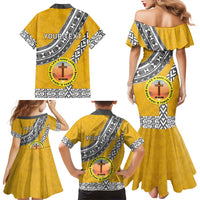 Personalised Anastasis College Family Matching Mermaid Dress and Hawaiian Shirt Tonga Unique Style LT05 - Polynesian Pride