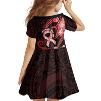 Heart Health Awareness Family Matching Mermaid Dress and Hawaiian Shirt Warrior Wears Red Polynesian Style LT05 - Polynesian Pride