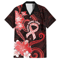 Heart Health Awareness Family Matching Puletasi and Hawaiian Shirt Warrior Wears Red Polynesian Style LT05 Dad's Shirt - Short Sleeve Red - Polynesian Pride