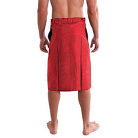 Heart Health Awareness Lavalava Polynesian Red Ribbon