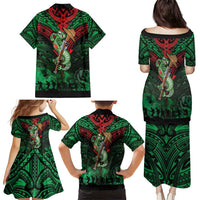 New Zealand ANZAC Day Family Matching Puletasi and Hawaiian Shirt Aotearoa Hei Tiki LT05 - Polynesian Pride