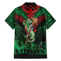 New Zealand ANZAC Day Family Matching Summer Maxi Dress and Hawaiian Shirt Aotearoa Hei Tiki LT05 - Polynesian Pride