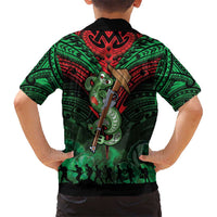 New Zealand ANZAC Day Kid Hawaiian Shirt Aotearoa Hei Tiki LT05 - Polynesian Pride