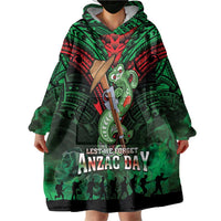 New Zealand ANZAC Day Wearable Blanket Hoodie Aotearoa Hei Tiki LT05 - Polynesian Pride