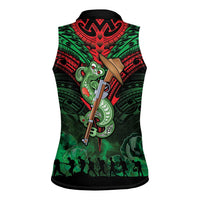 New Zealand ANZAC Day Women Sleeveless Polo Shirt Aotearoa Hei Tiki LT05 - Polynesian Pride