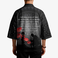 Cook Islands ANZAC Day Kimono Soldier Silhouette Remembrance