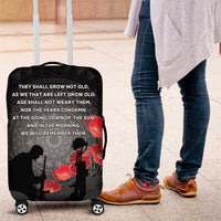 Cook Islands ANZAC Day Luggage Cover Soldier Silhouette Remembrance