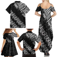 Hawaii Papakolea Born And Raised Family Matching Summer Maxi Dress and Hawaiian Shirt Hawaiian Tribal Pattern LT05 - Polynesian Pride