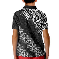 Hawaii Papakolea Born And Raised Kid Polo Shirt Hawaiian Tribal Pattern
