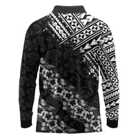 Hawaii Papakolea Born And Raised Long Sleeve Polo Shirt Hawaiian Tribal Pattern