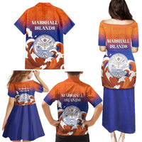 Marshall Islands Fishermen's Day Family Matching Puletasi and Hawaiian Shirt It's Fishing Time LT05 - Polynesian Pride