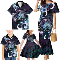 Personalised Polynesia Suicide Prevention Awareness Family Matching Mermaid Dress and Hawaiian Shirt No Story Should End Too Soon LT05 - Polynesian Pride