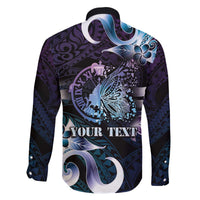 Personalised Polynesia Suicide Prevention Awareness Family Matching Puletasi and Hawaiian Shirt No Story Should End Too Soon LT05 - Polynesian Pride