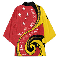 Papua New Guinea Independence Kimono Special Style Red Version LT05 - Polynesian Pride