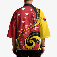 Papua New Guinea Independence Kimono Special Style Red Version LT05 - Polynesian Pride