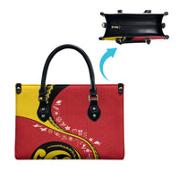 Papua New Guinea Independence Leather Bag Special Style Red Version LT05 - Polynesian Pride