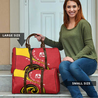 Papua New Guinea 50th Independence Anniversary Travel Bag Special Style Red Version - Polynesian Pride