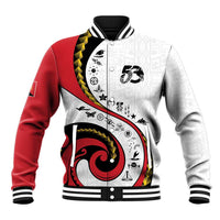 Papua New Guinea Independence Baseball Jacket Special Style White Version LT05 Unisex White - Polynesian Pride