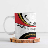 Papua New Guinea 50th Independence Anniversary Ceramic Mug Special Style White Version - Polynesian Pride
