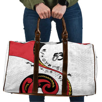 Papua New Guinea 50th Independence Anniversary Travel Bag Special Style White Version - Polynesian Pride