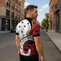 Papua New Guinea 50th Independence Anniversary Zipper Polo Shirt Special Style White Version - Polynesian Pride