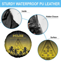 Palau Independence Day Spare Tire Cover Palauan Tattoo Pattern - Polynesian Pride