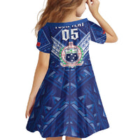 Toa Samoa Rugby Custom Family Matching Off Shoulder Maxi Dress and Hawaiian Shirt Samoan Pride With Tribal Pattern LT05 - Polynesian Pride
