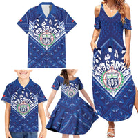 Toa Samoa Rugby Custom Family Matching Summer Maxi Dress and Hawaiian Shirt Samoan Pride With Tribal Pattern LT05 - Polynesian Pride
