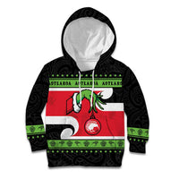 New Zealand Funny Christmas Kid Hoodie Maori Tiki LT05 Hoodie Black - Polynesian Pride