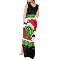 New Zealand Funny Christmas Tank Maxi Dress Maori Tiki LT05 - Polynesian Pride