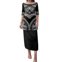 Hawaiian Hawk Family Matching Puletasi and Hawaiian Shirt Polynesian Pattern Style