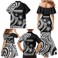 Hawaii Ohana Means Family Family Matching Mermaid Dress and Hawaiian Shirt Sea Turtle Polynesian Style LT05 - Polynesian Pride