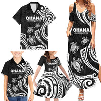 Hawaii Ohana Means Family Family Matching Summer Maxi Dress and Hawaiian Shirt Sea Turtle Polynesian Style LT05 - Polynesian Pride