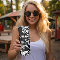 Hawaii Ohana Means Family Skinny Tumbler Sea Turtle Polynesian Style LT05 - Polynesian Pride
