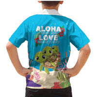 Ohana Hawaii Family Matching Mermaid Dress and Hawaiian Shirt Kawaii Family Turtle LT05 - Polynesian Pride