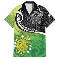 Personalised New Zealand Cook Islands Hawaiian Shirt Maori Tiki With Circle Stars Turtle LT05 Multicolor - Polynesian Pride
