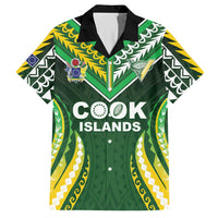 Custom Cook Islands Rugby Hawaiian Shirt Unique Style Green Version - Polynesian Pride