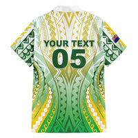 Custom Cook Islands Rugby Family Matching Mermaid Dress and Hawaiian Shirt Unique Style White Version LT05 - Polynesian Pride