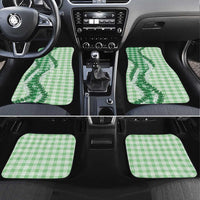 Green Hawaii Palaka Car Mats Hawaiian Honohono Lei