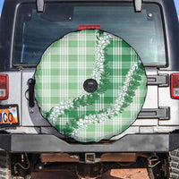 Green Hawaii Palaka Spare Tire Cover Hawaiian Honohono Lei